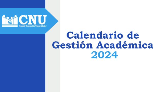 Calendario de Gestión Académica 2024 | CNU